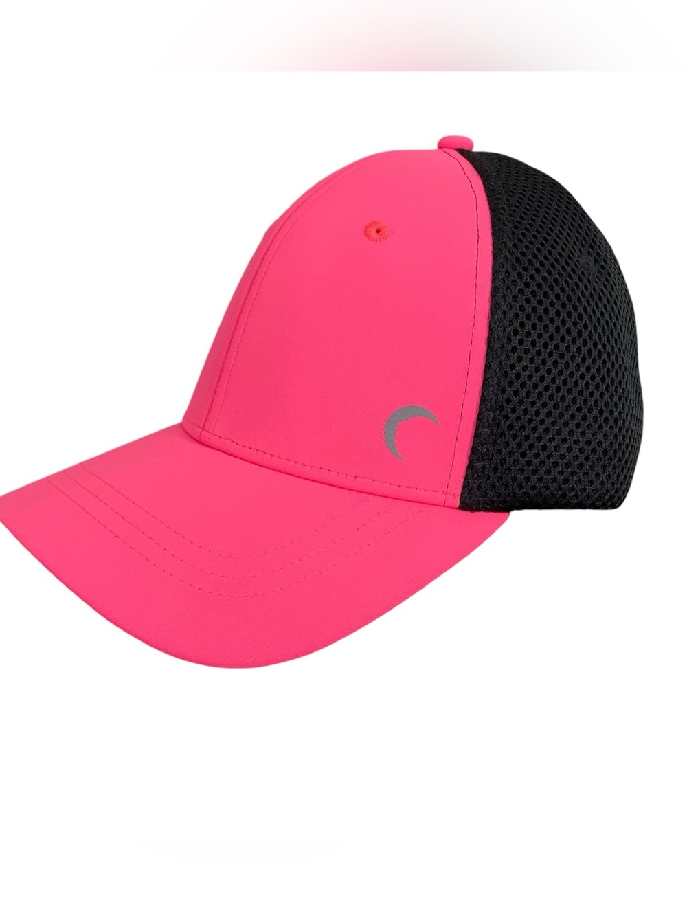 Zyia Active Luxe Hat Pink Black Mesh Reflective Running Baseball Cap Women’s NWT